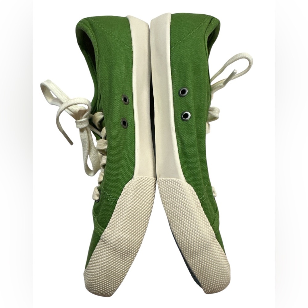 SeaVees Monterey Green Canvas Sneaker Removable Insole Lace Size 6.5 Preowned - Picture 3 of 7